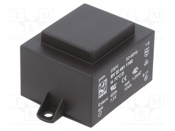 Transformer: encapsulated; 10VA; 230VAC; 7.5V; 1333mA; 300g