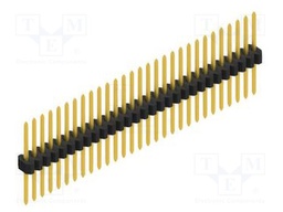 Connector: pin strips; pin header; male; PIN: 29; 1.27mm; THT; 1x29