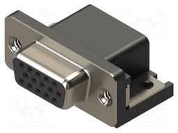 Connector: D-Sub HD; PIN: 15; socket; female; straight; THT; MHHDR