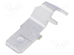 Terminal: flat; 6.3mm; 0.8mm; male; THT; brass; tinned; angled 90°