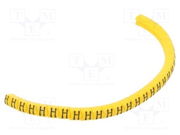 Markers for cables and wires; Label symbol: H; 1.3÷3mm; PVC; PA