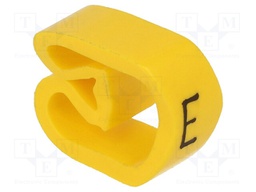 Markers for cables and wires; Label symbol: E; 8÷16mm; PVC; H: 6mm