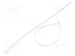 Cable tie; L: 250mm; W: 4.8mm; polyamide; 222N; natural; Ømax: 66mm