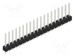 Connector: pin strips; pin header; male; PIN: 19; 2.54mm; THT; 1x19