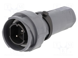 Connector: circular; plug; male; PIN: 2; bayonet,external bayonet