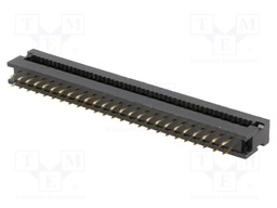 IDC transition; PIN: 50; IDC,THT; for ribbon cable; 1.27mm; 1A