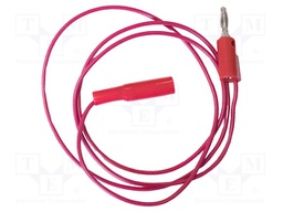 Test Lead, Mini Alligator Clip, 4mm Stackable Banana Plug, 600 V, 5 A, Red, 914.4 mm