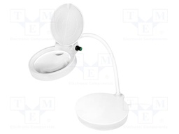 Desk magnifier; with backlight; 8dpt,32dpt; Ø100mm; 2.5W; 6800K