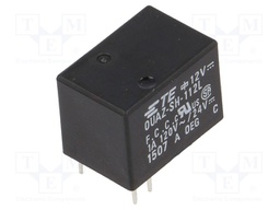 Relay: electromagnetic; SPDT; Ucoil: 12VDC; 1A/120VAC; 1A/24VDC; 1A