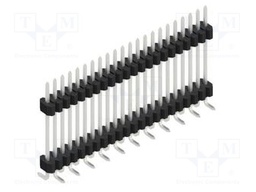 Connector: pin strips; pin header; male; PIN: 22; 1.27mm; SMT; 1x22
