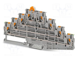 Splice terminal: rail; PA; ways: 4; terminals: 8; W: 5.2mm; H: 142.4mm