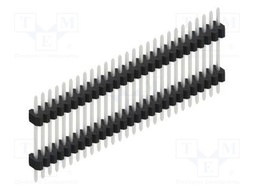 Connector: pin strips; pin header; male; PIN: 27; 1.27mm; THT; 1x27