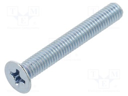 Screw; M4x30; Head: countersunk; Phillips; PH2; steel; zinc; DIN 965