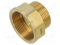 Male-female,reductive,hexagonal; brass CW617N; BR