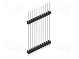 Connector: pin strips; pin header; male; PIN: 11; 2.54mm; THT; 1x11