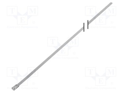 Cable tie; L: 840mm; W: 4.6mm; stainless steel; 445N; Colour: steel