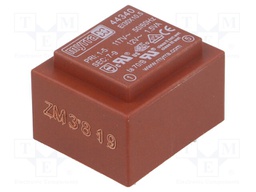 Transformer: encapsulated; 1.5VA; 117VAC; 12V; 125mA; Mounting: PCB