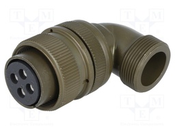 Connector: circular; Series: DS/MS; plug; female; PIN: 4; for cable