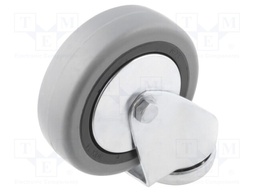 Transport wheel; Ø: 80mm; W: 24mm; H: 104mm; torsional; 550N
