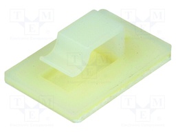 Self-adhesive cable holder; polyamide; natural; UL94V-2