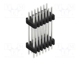 Connector: pin strips; pin header; male; PIN: 14; 1.27mm; THT; 2x7