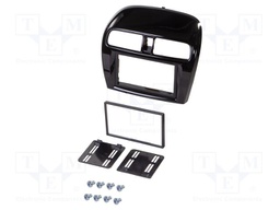 Radio frame; Mitsubishi; 2 DIN; black