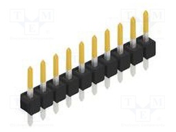Connector: pin strips; pin header; male; PIN: 10; 2.54mm; THT; 1x10