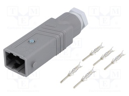 Connector: rectangular; ST; plug; male; PIN: 5; silver plated; IP54