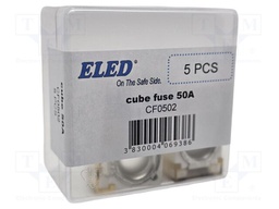 Fuse: fuse; 50A; 58VDC; ceramic,automotive; 20x23.5x11.8mm