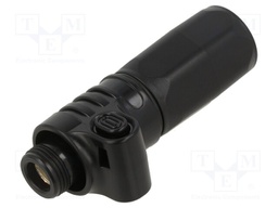 Plug; DC supply; female; PIN: 1; for cable; crimped; black; 1kV; 200A