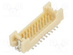 Socket; wire-board; male; DF13; 1.25mm; PIN: 20; SMT; on PCBs