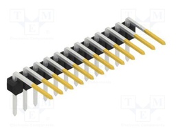 Connector: pin strips; pin header; male; PIN: 12; 2.54mm; THT; 1x12