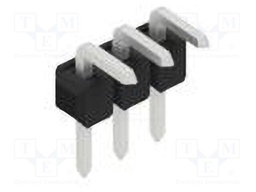 Connector: pin strips; pin header; male; PIN: 3; 2.54mm; THT; 1x3