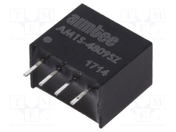 Converter: DC/DC; 1W; Uin: 43.2÷52.8V; 9VDC; Iout: 111mA; SIP4; 1.8g
