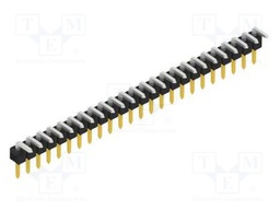 Connector: pin strips; pin header; male; PIN: 24; 2.54mm; THT; 1x24