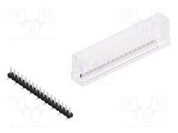 Connector: pin strips; pin header; male; PIN: 17; 2.54mm; SMT; 1x17