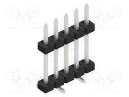 Connector: pin strips; pin header; male; PIN: 5; 2mm; SMT; 1x5; 100V