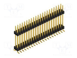 Connector: pin strips; pin header; male; PIN: 42; 2.54mm; SMT; 2x21