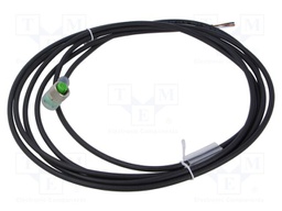 Cable: for sensors/automation; M12; PIN: 4; angled; 3m; plug; 30VDC