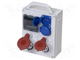 Electric switchboard; IP44; wall mount; Enclos.mat: ABS