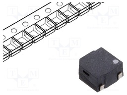 Sound transducer: elektromagnetic alarm; SMD; 4000Hz; 100mA; 12Ω