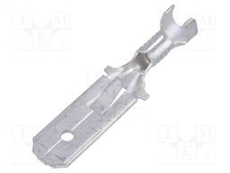 Terminal: flat; 6.3mm; 0.8mm; male; 0.8÷1.4mm2; crimped; for cable