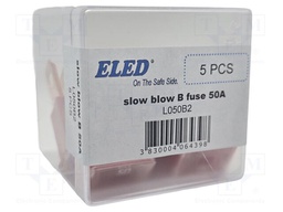 Fuse: fuse; 50A; 32VDC; automotive; 22.2mm; 22.2x15.2x45mm