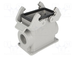 Enclosure: for rectangular connectors; Han; size 10B; high; M25