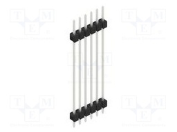 Connector: pin strips; pin header; male; PIN: 6; 2.54mm; THT; 1x6
