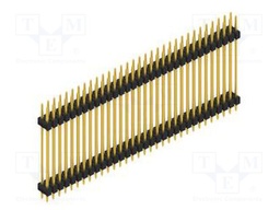 Connector: pin strips; pin header; male; PIN: 64; 2.54mm; THT; 2x32