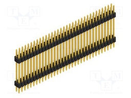 Connector: pin strips; pin header; male; PIN: 66; 1.27mm; THT; 2x33