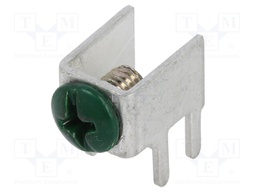 Terminal: screw terminal; THT,screw terminal; green; 7.5x5mm