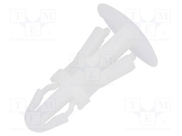 Assembly stud; polyamide; L: 8mm; latch/latch; Ø2: 5.4mm; Ø1: 4mm