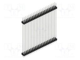 Connector: pin strips; pin header; male; PIN: 44; 2.54mm; THT; 2x22